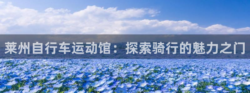 尊龙凯时官网地址是多少|莱州自行车运动馆:探索骑行的魅力之门(图1) 尊龙凯时官网地址是多少